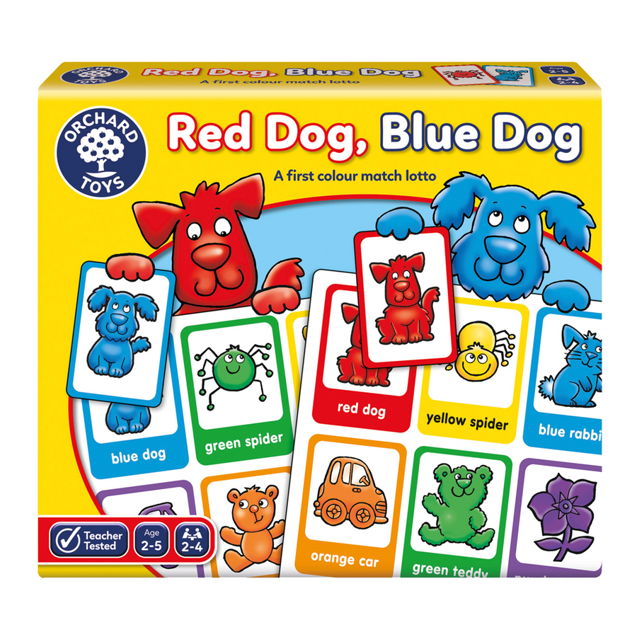 Orchard Toys Red Dog, Blue Dog