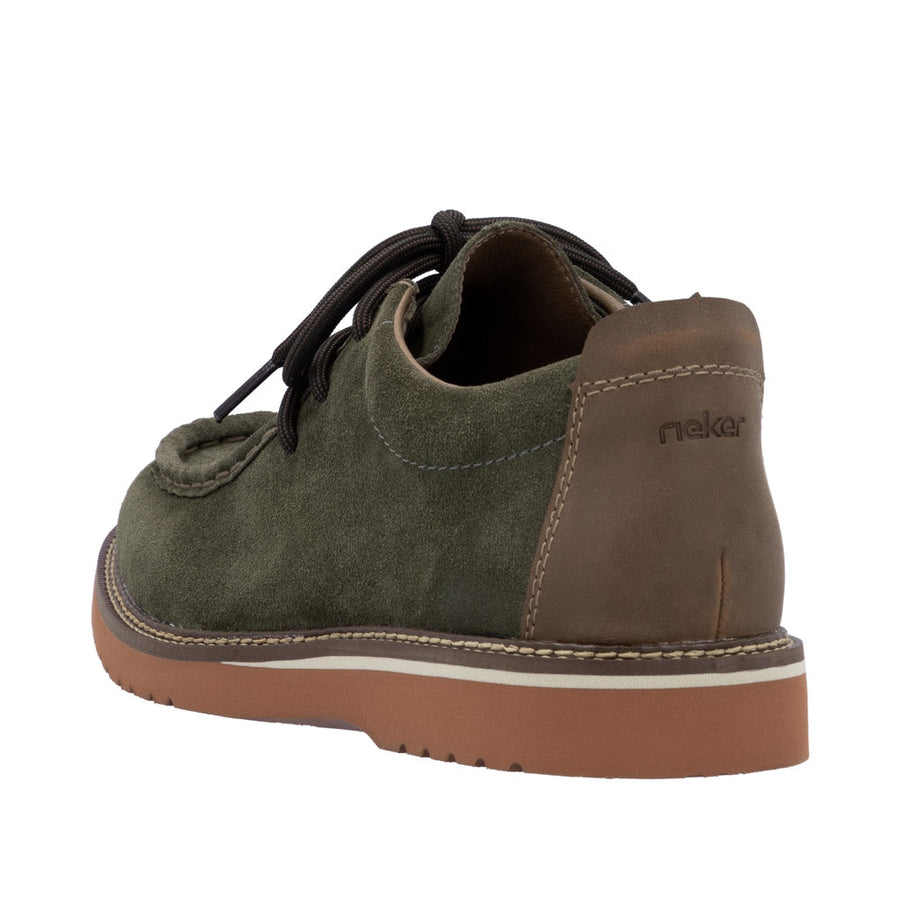 Rieker 04502-54 Green Suede Leather Casual Shoes