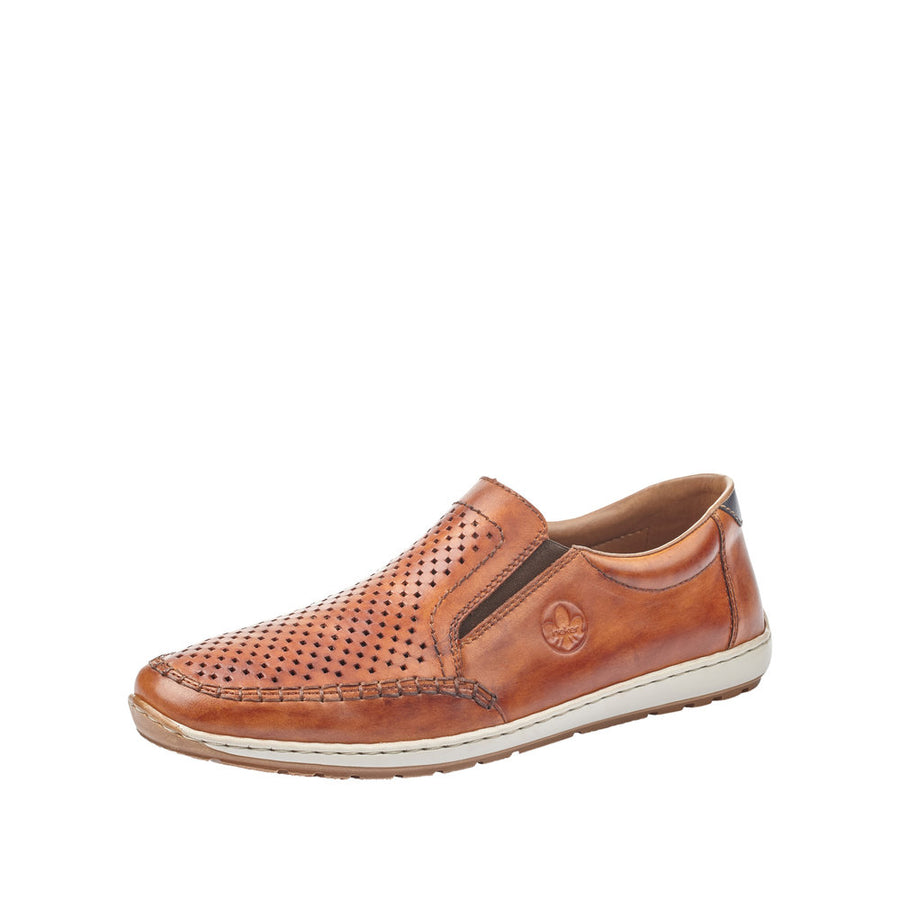 Rieker 08868-24 Brown Leather Casual Shoes