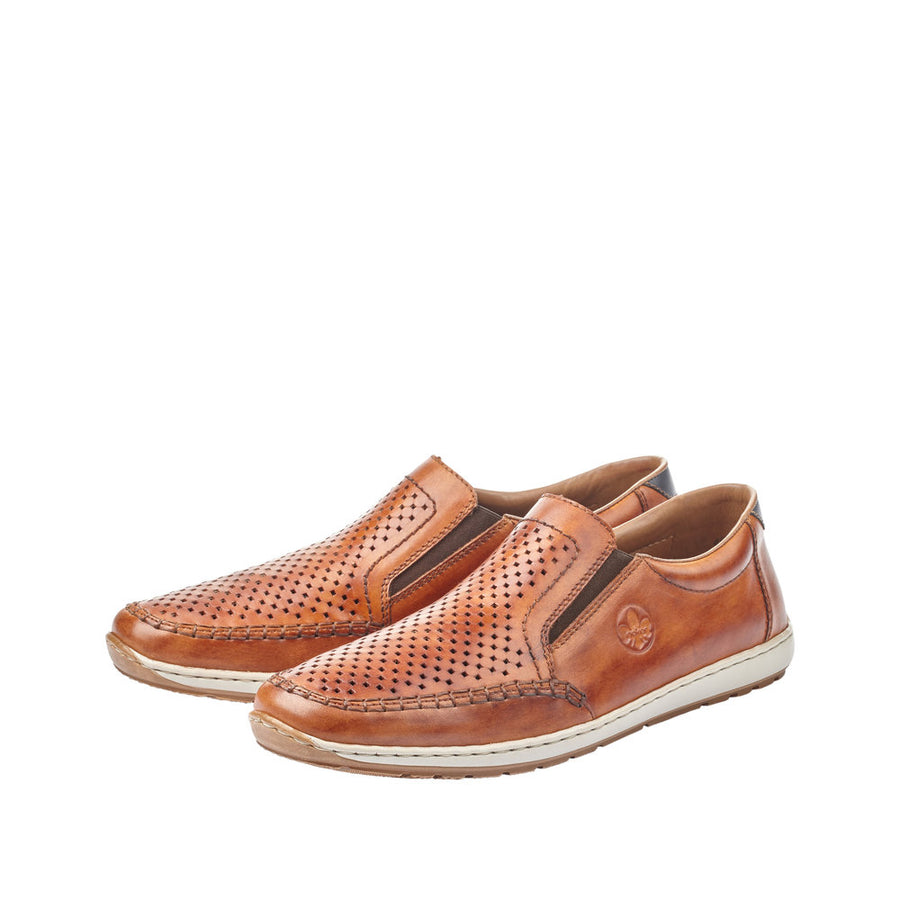 Rieker 08868-24 Brown Leather Casual Shoes