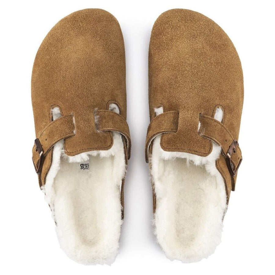 Birkenstock Boston Shearling LEVE Mink LAF 1001140 Sandals