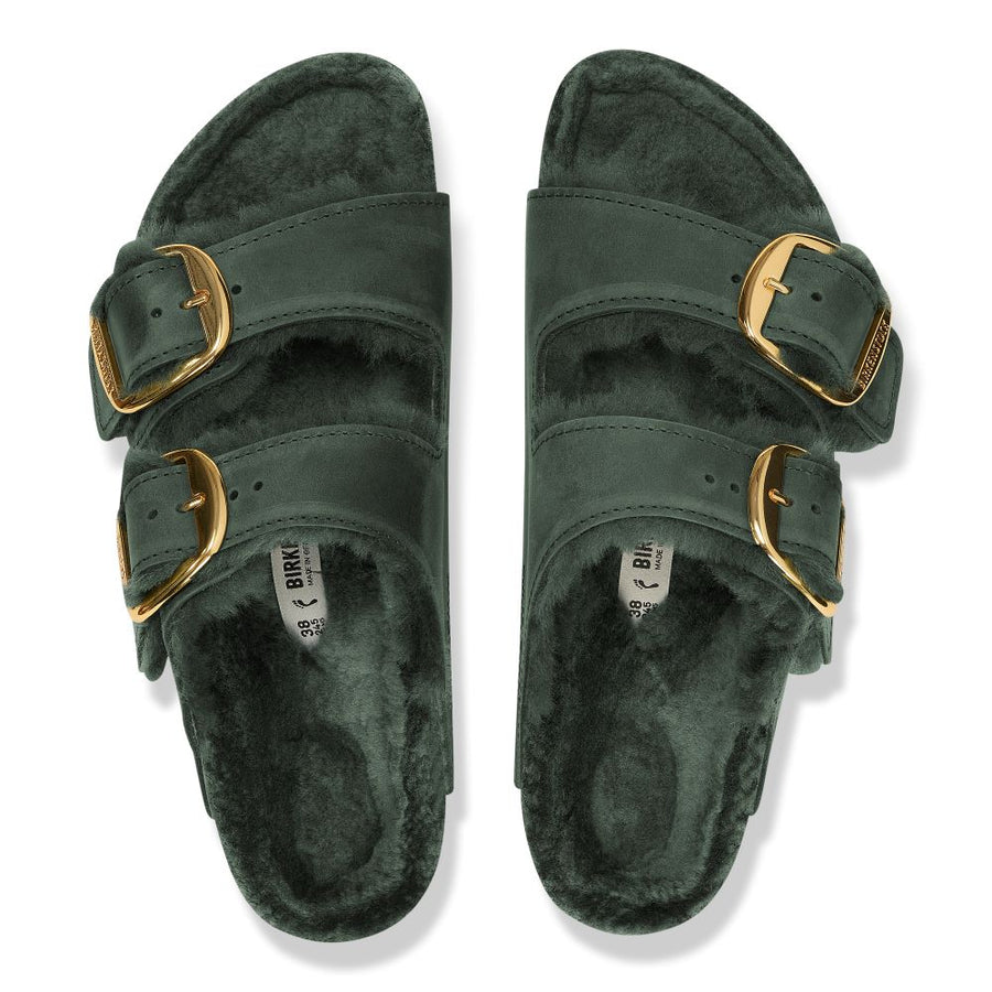 Birkenstock Arizona BB Shearling LEOI Thyme LAF 1028007 Sandals