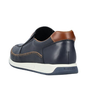 Rieker 11962-14 Blue Leather Casual Shoes