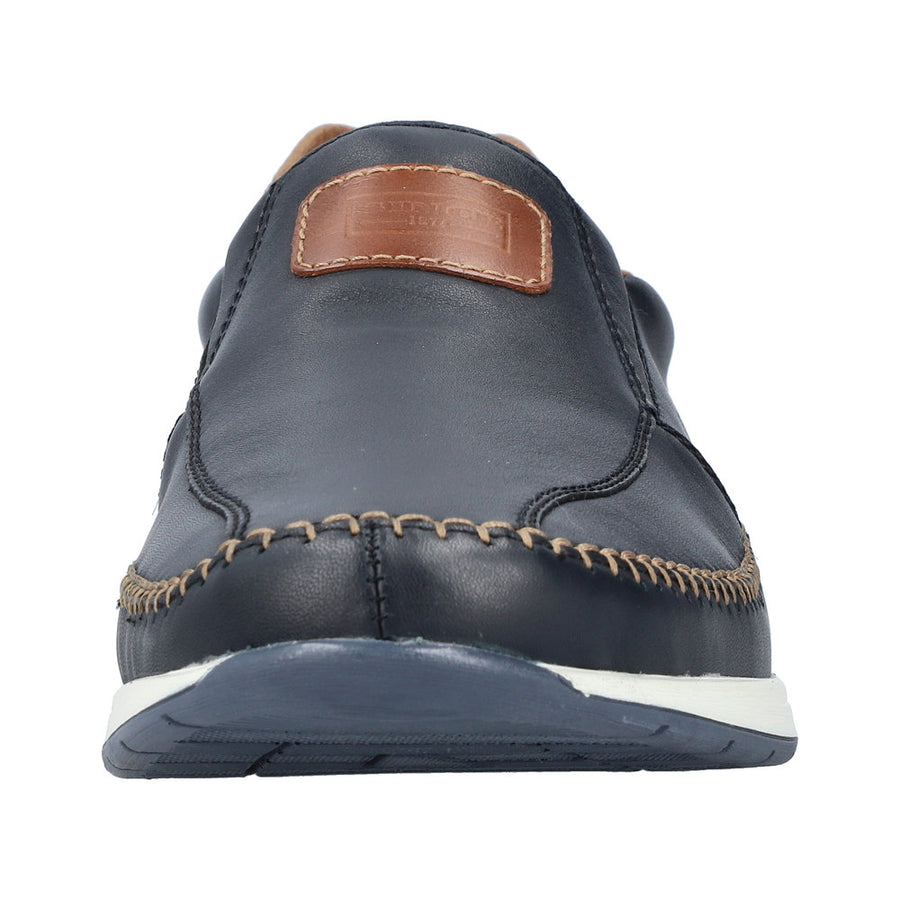 Rieker 11962-14 Blue Leather Casual Shoes