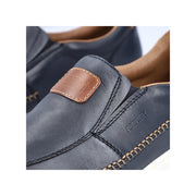 Rieker 11962-14 Blue Leather Casual Shoes