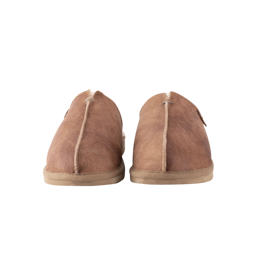 Shepherd of Sweden Hugo Cognac Sheepskin Slippers