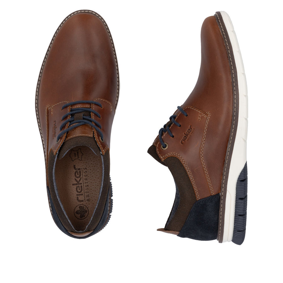 Rieker 14405-24 Brown Leather Casual Shoes