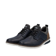 Rieker 14450-15 Blue Leather Casual Shoes