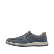 Rieker 17360-15 Blue Leather Casual Shoes