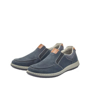 Rieker 17360-15 Blue Leather Casual Shoes