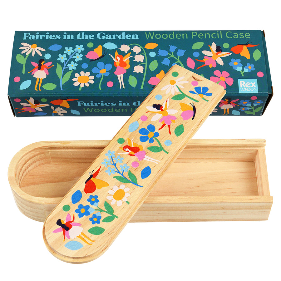 Rex London Wooden Pencil Case - Fairies In The Garden 29868