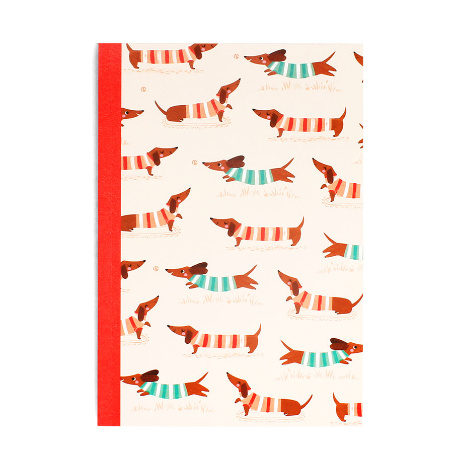 Rex London A5 Notebook - Sausage Dog (Pattern) 30452