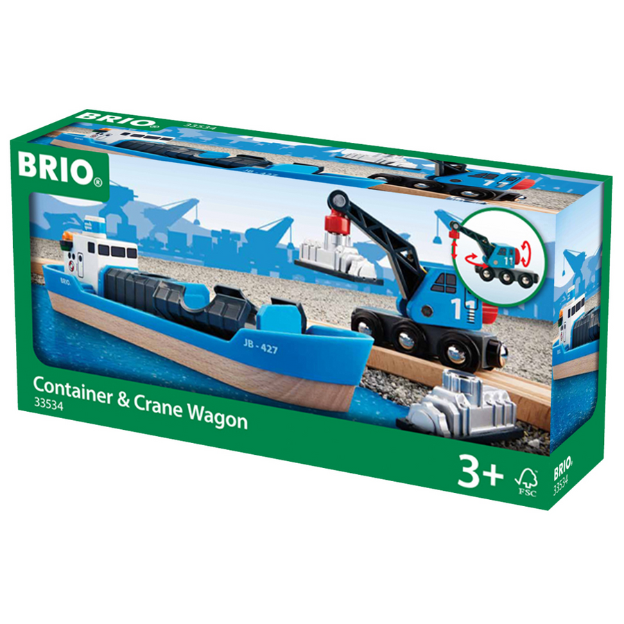 BRIO Freight Ship & Crane 33534