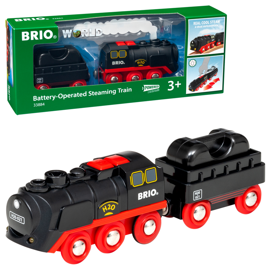 BRIO Battery-Operated Steaming Train 33884