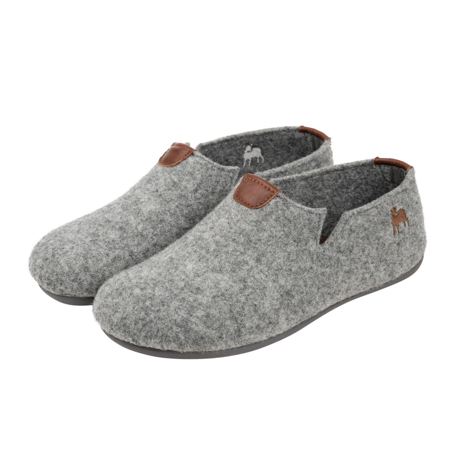 Shepherd of Sweden Elma Tofflor Grey Sheepskin Slippers