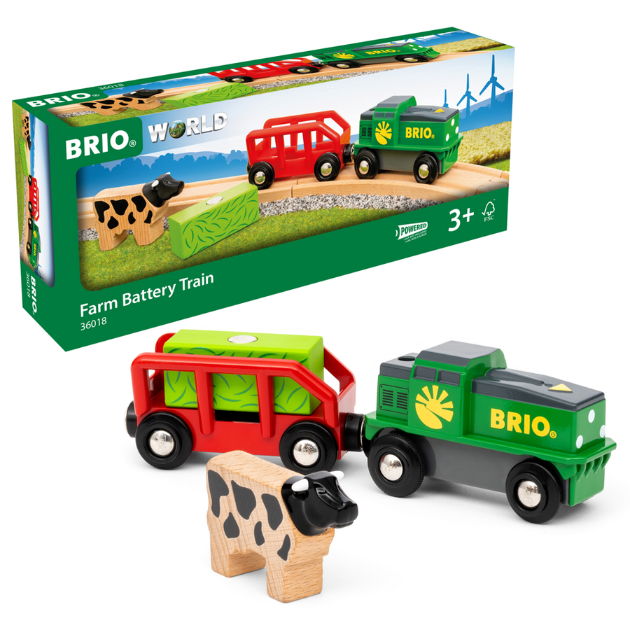 BRIO Farm Battery Train 36018