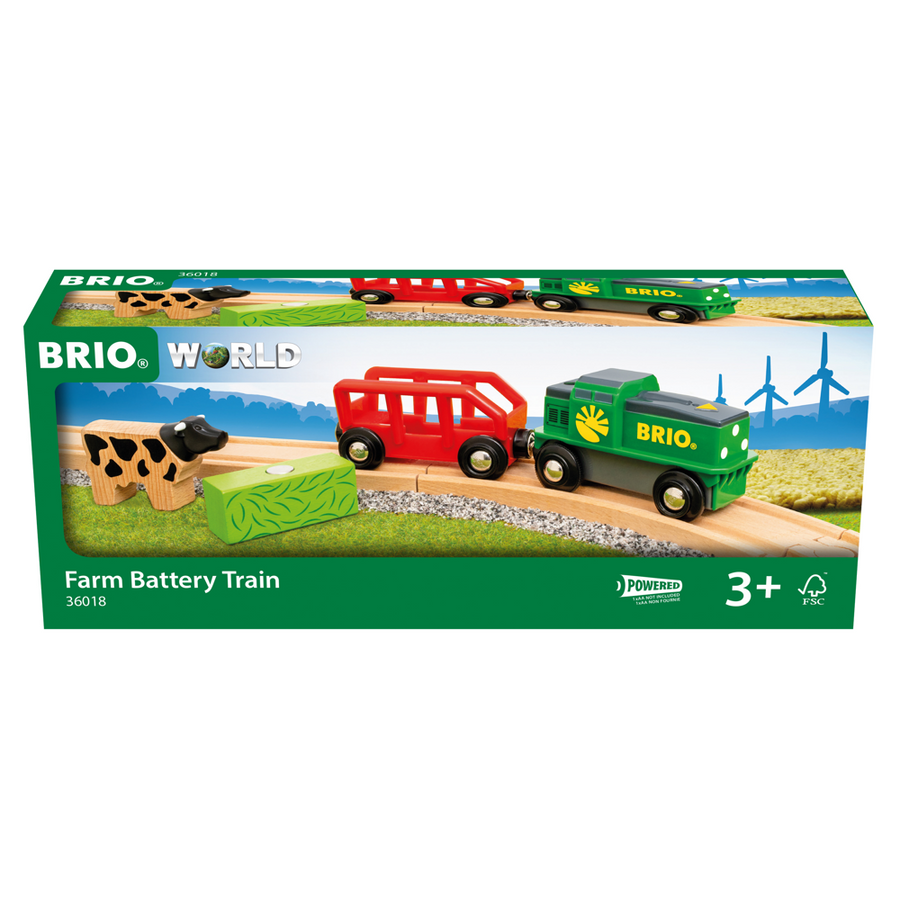 BRIO Farm Battery Train 36018