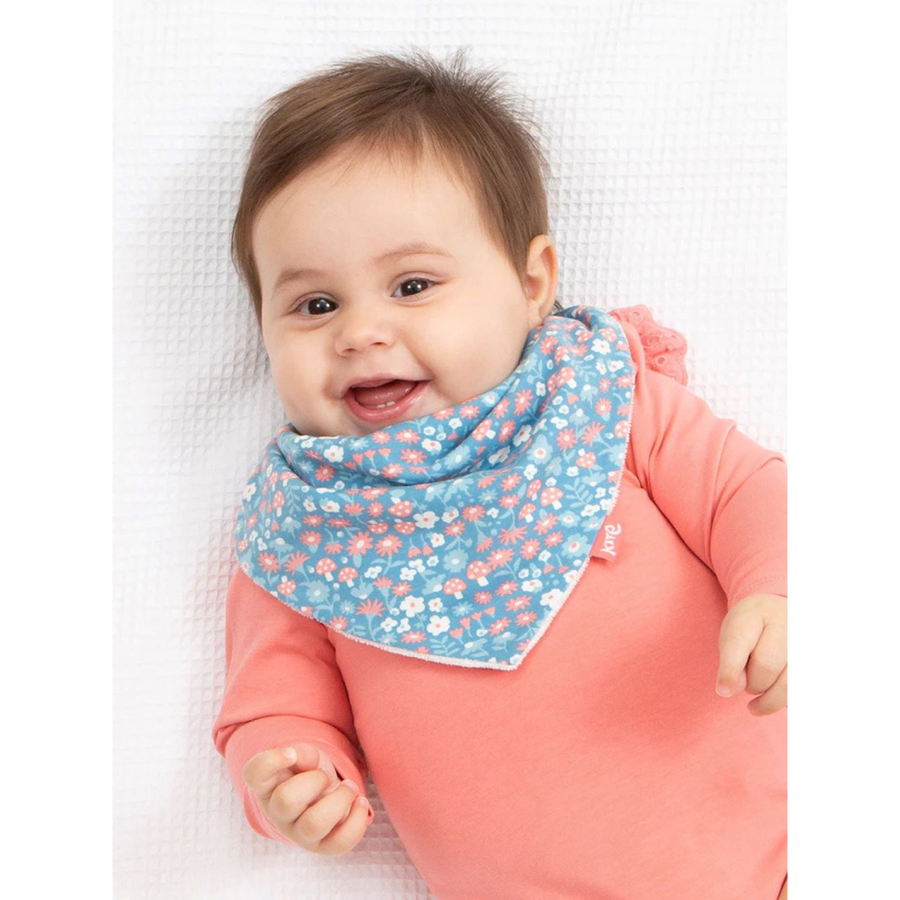 Kite Winter Woodland Bib - Blue Woodland Print (44-1635-BGA)