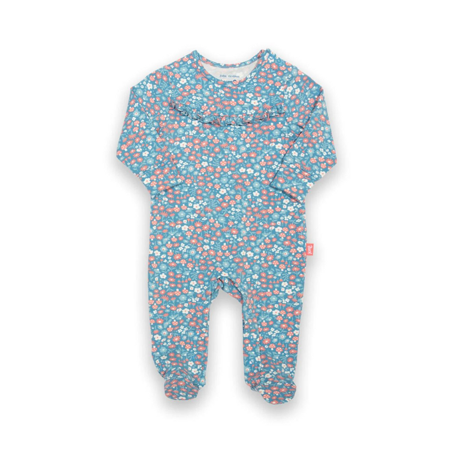 Kite Winter Woodland Sleepsuit - Blue Woodland Print (44-8270-BGS)