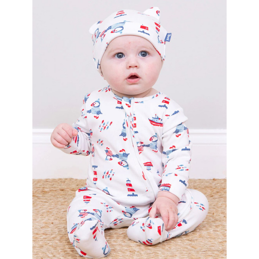 Kite Puffin Pals Sleepsuit - Puffin Print (44-8475-BUS)