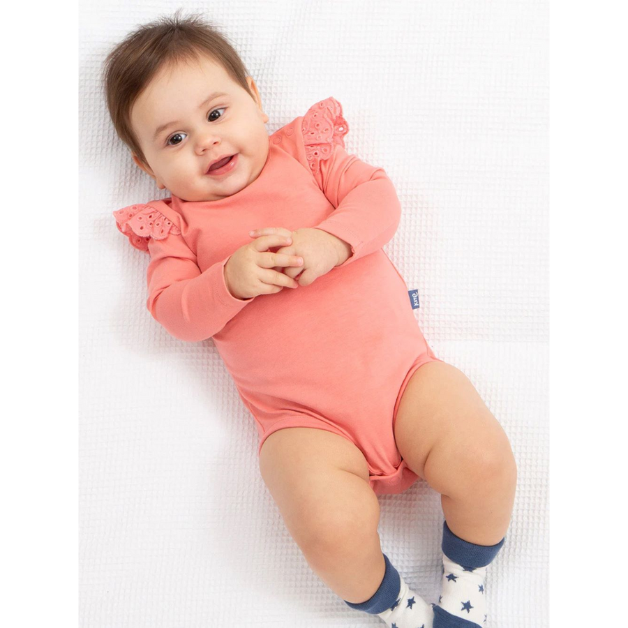 Kite Broderie Bodysuit Salmon - Salmon Pink (44-8872-BGS)