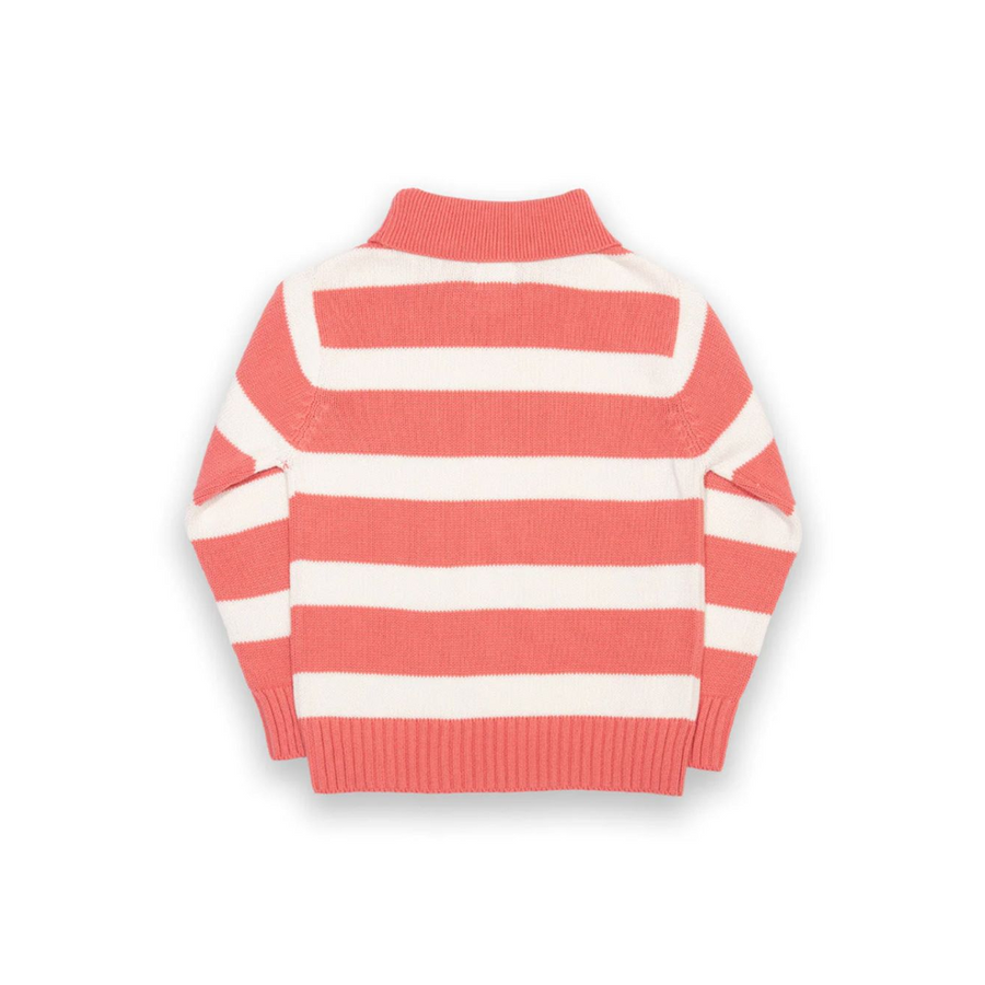 Kite Hug Me Jumper - Salmon Pink and Cream(44-9343-OGK)