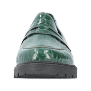 Rieker 45560-54 Green Patent Croc Shoes