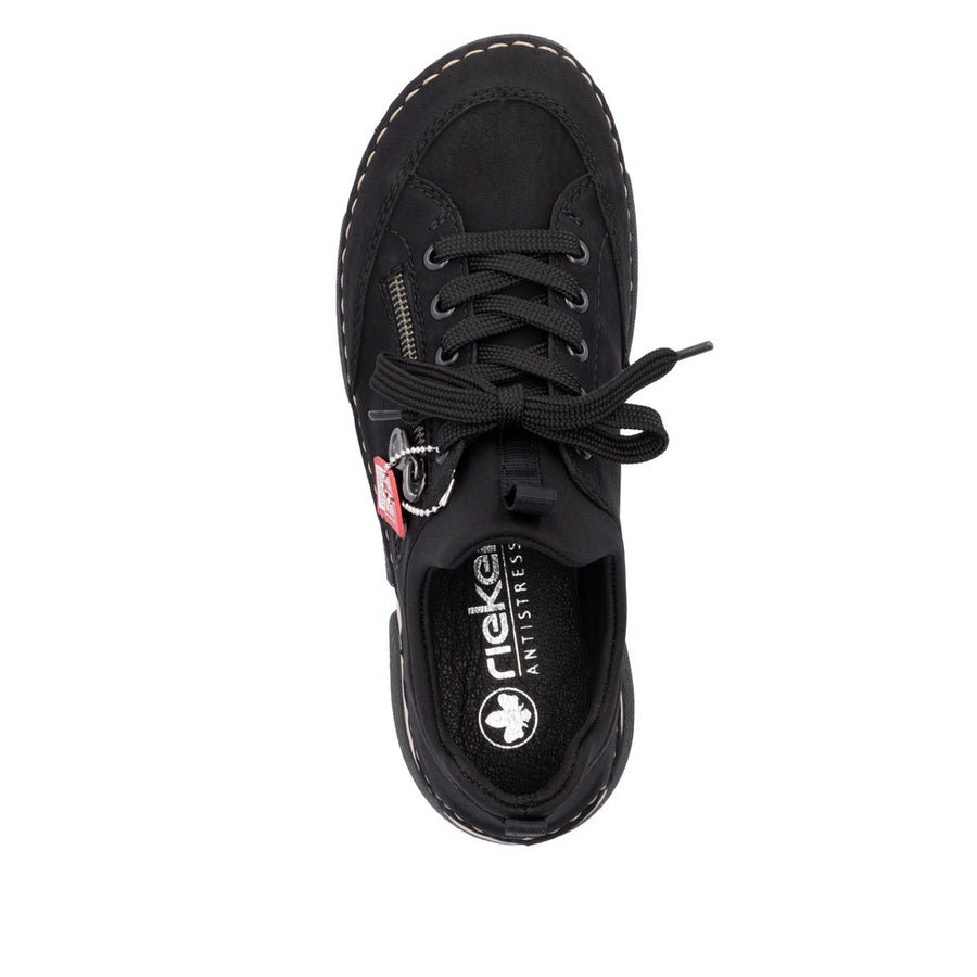 Rieker 45973-00 Black Lace Up Shoes