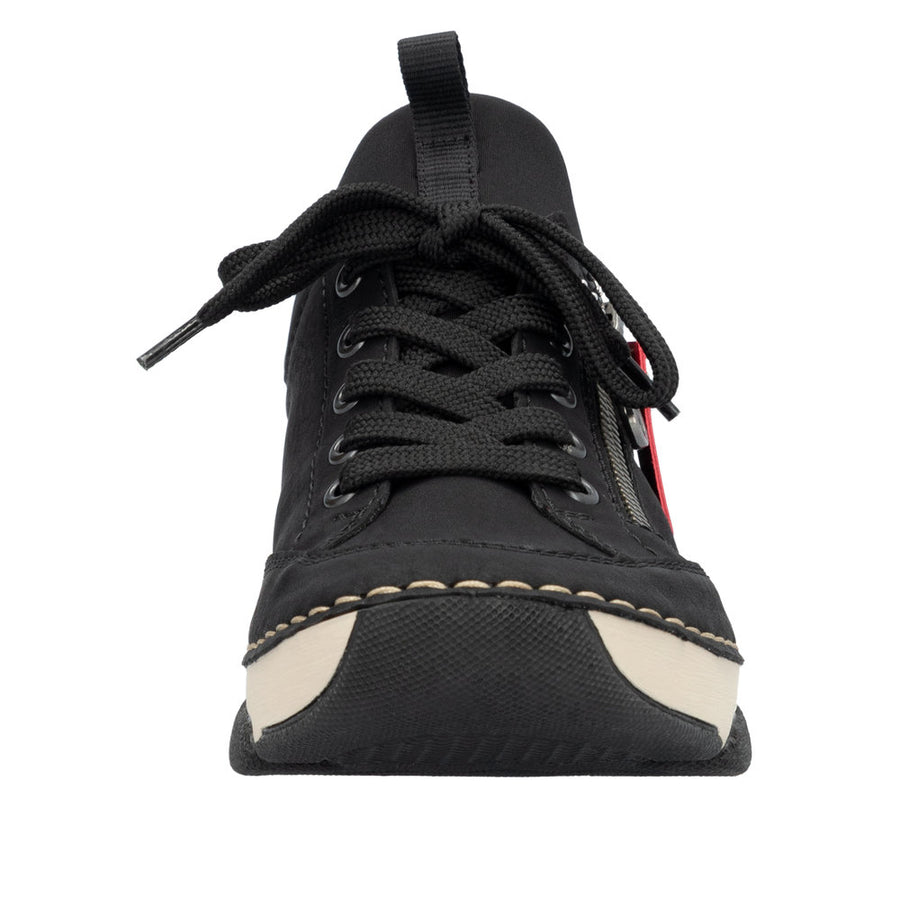 Rieker 45973-00 Black Lace Up Shoes