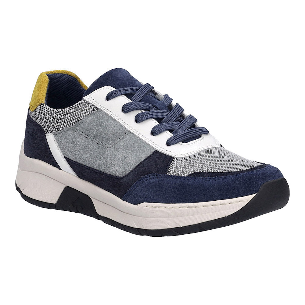 Josef Seibel Mitchell 10 Blue Leather Sneaker