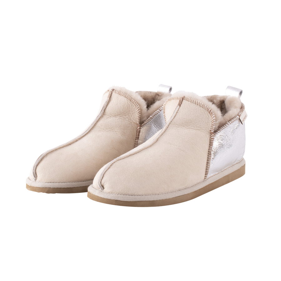 Shepherd of Sweden Annie Honey Silver Slippers