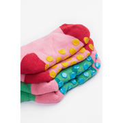 Frugi Grippy Socks 2 Pack - Strawberry Multipack