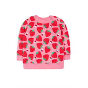 Frugi Easy On Printed Jumper - Strawberry Pals