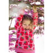 Frugi Easy On Printed Jumper - Strawberry Pals