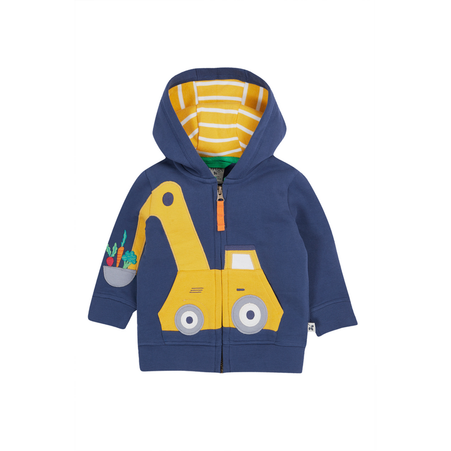 Frugi Carbis Hoodie - Navy Blue/Digger