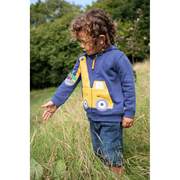 Frugi Carbis Hoodie - Navy Blue/Digger