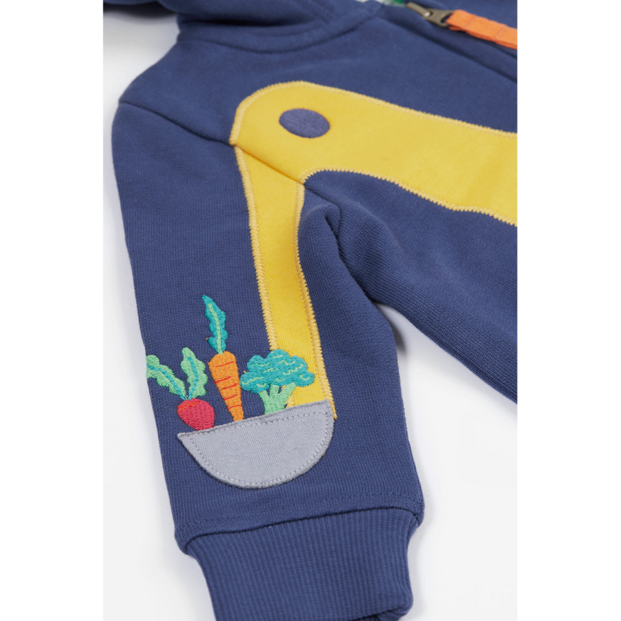 Frugi Carbis Hoodie - Navy Blue/Digger