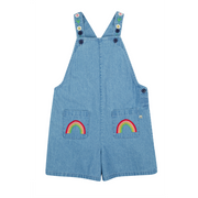 Frugi Hazel Denim Dungaree - Denim/Rainbow