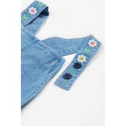 Frugi Hazel Denim Dungaree - Denim/Rainbow