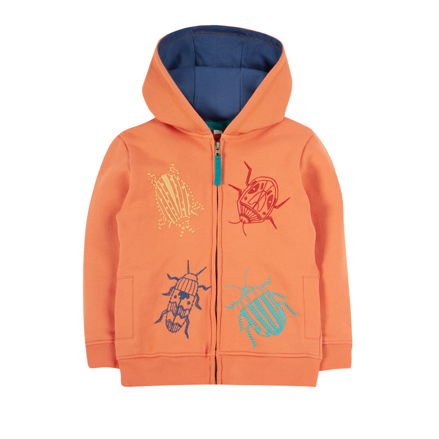 Frugi Blaire Hoodie - Salamander/ Beetles