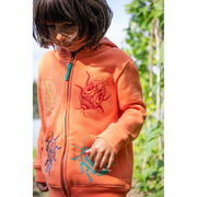 Frugi Blaire Hoodie - Salamander/ Beetles