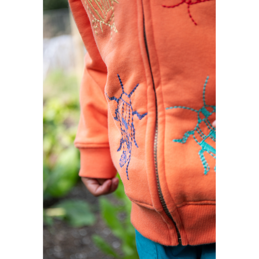 Frugi Blaire Hoodie - Salamander/ Beetles