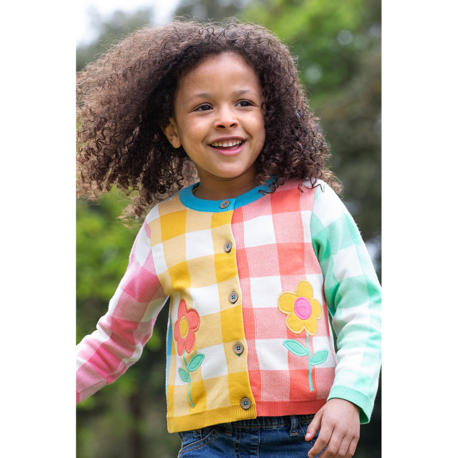 Frugi Maggie Cardigan - Daisy Check