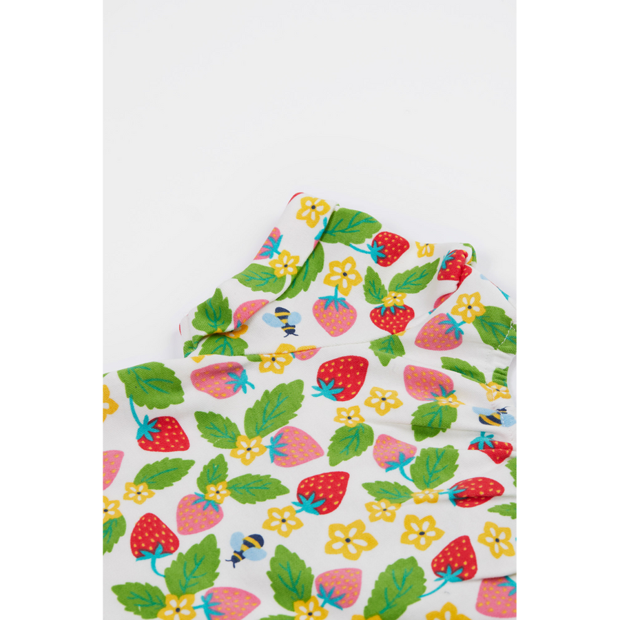 Frugi Wendy Summer Outfit - Strawberry Field/Stripe