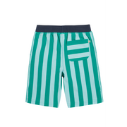 Frugi Stithian Shorts - Bluebird Iguana Stripe