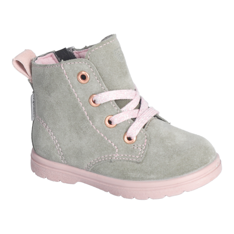 Ricosta Ilvy Eukalyptus/Pink Waterproof Lace/Zip Boots