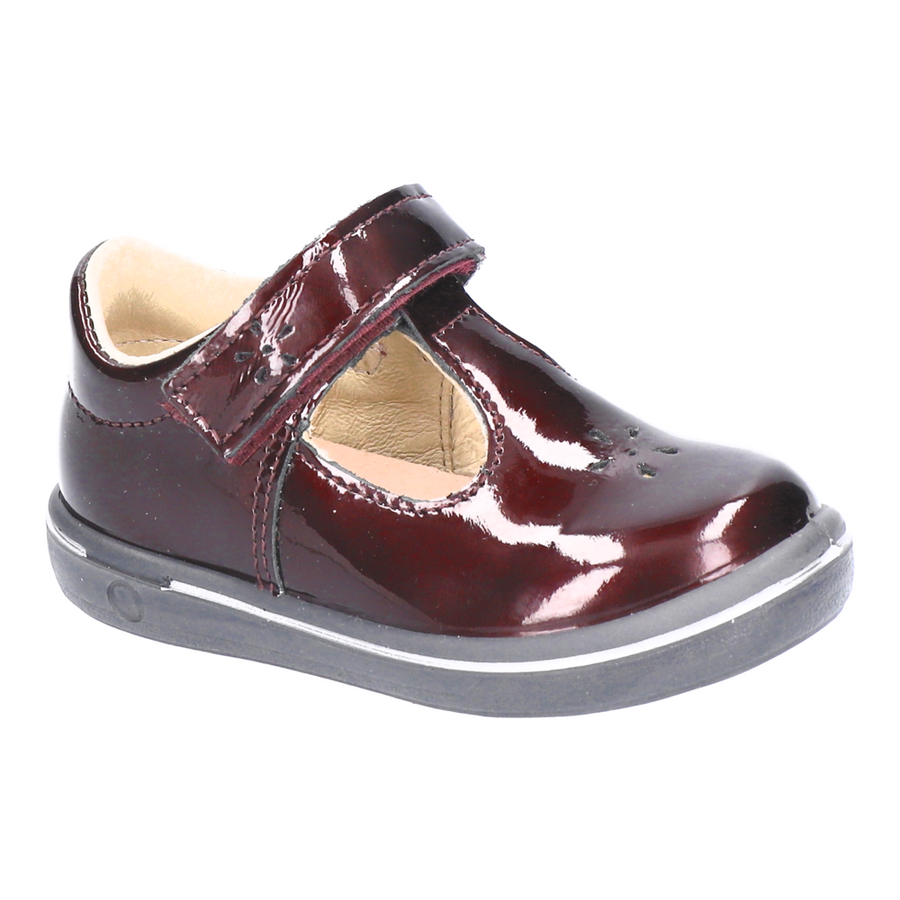 Ricosta Winona Purple Patent T-Bar Shoes