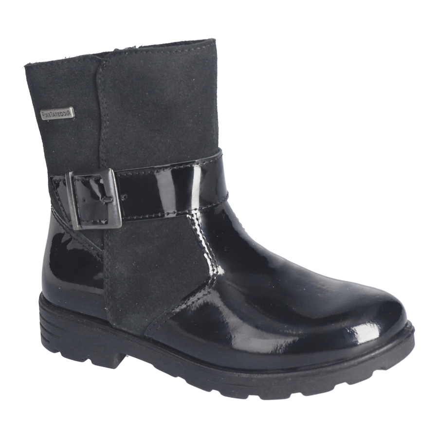 Ricosta Ranka Black Patent Waterproof Zip up Boots