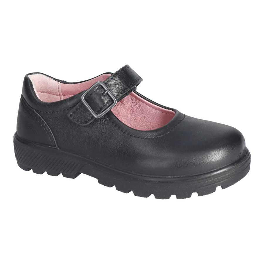 Ricosta Alice Black Leather School Shoes