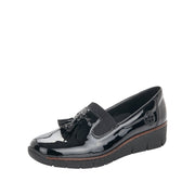 Rieker 53751-00 Black Patent Shoes